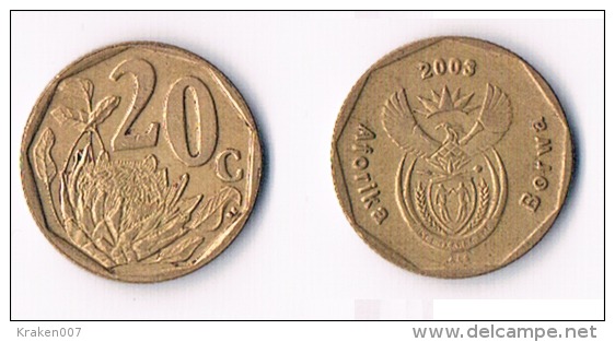 South Africa  20 Cents 2003 - Sudáfrica