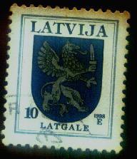 (!)  Latvia / Lettonia LION- 10 Sant-1998 Year -stamp - O - Latvia