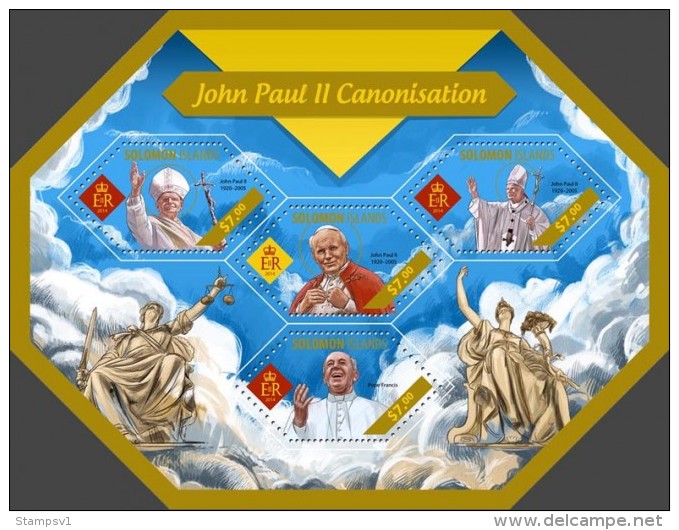 Solomon Islands. 2014  John Paul II. (405a) - Papas