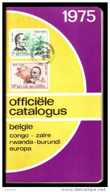 Catalogue C.O.B.  EN NEERLANDAIS (NL) Officiële Catalogus - Timbres De Belgique  - 1975. - Bélgica