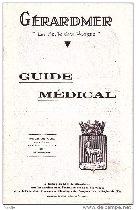 VP 15 0099 /  Géradmer Guide Médical 16 Pages 1930 - Non Classés