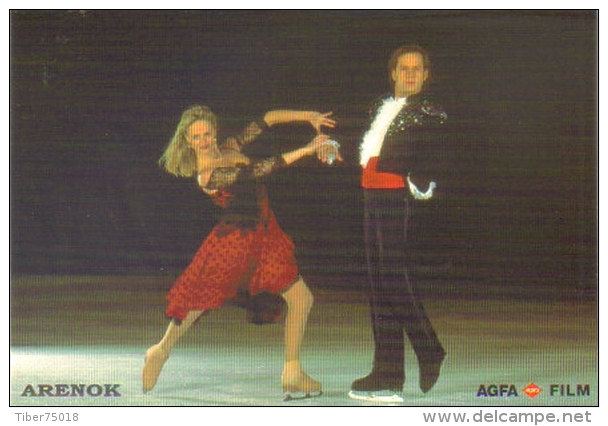 Carte Postale "Cart'Com" (1996) - Patinage Artistique, Danse Sur Glace - Sophie Moniotte Et Pascal Lavanchy - Pattinaggio Artistico