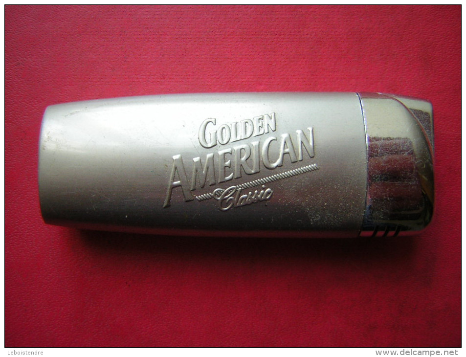 BRIQUET   GOLDEN AMERICAN  CLASSIC  AMERICAN BLEND   SPIRIT OF THE FREE   NE FONCTIONNE PLUS  (  PLUS DE GAZ ) - Other & Unclassified