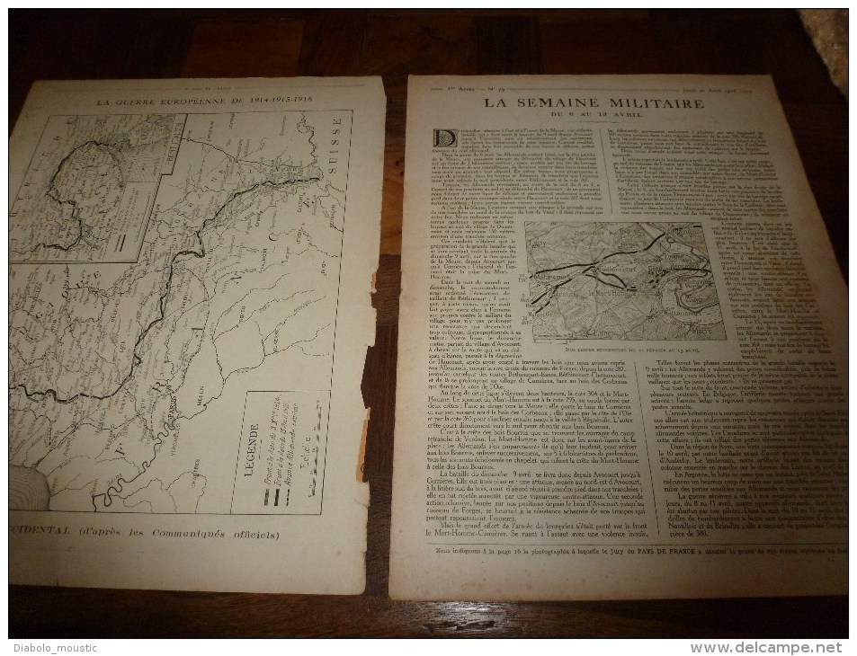 1916 LPDF: Théâtre Sous Les Obus;Tout Sur Les Nouveaux AVIATIKS;Vallona;Russes En ARMENIE;L' épée D'Alexandre De SERBIE - French