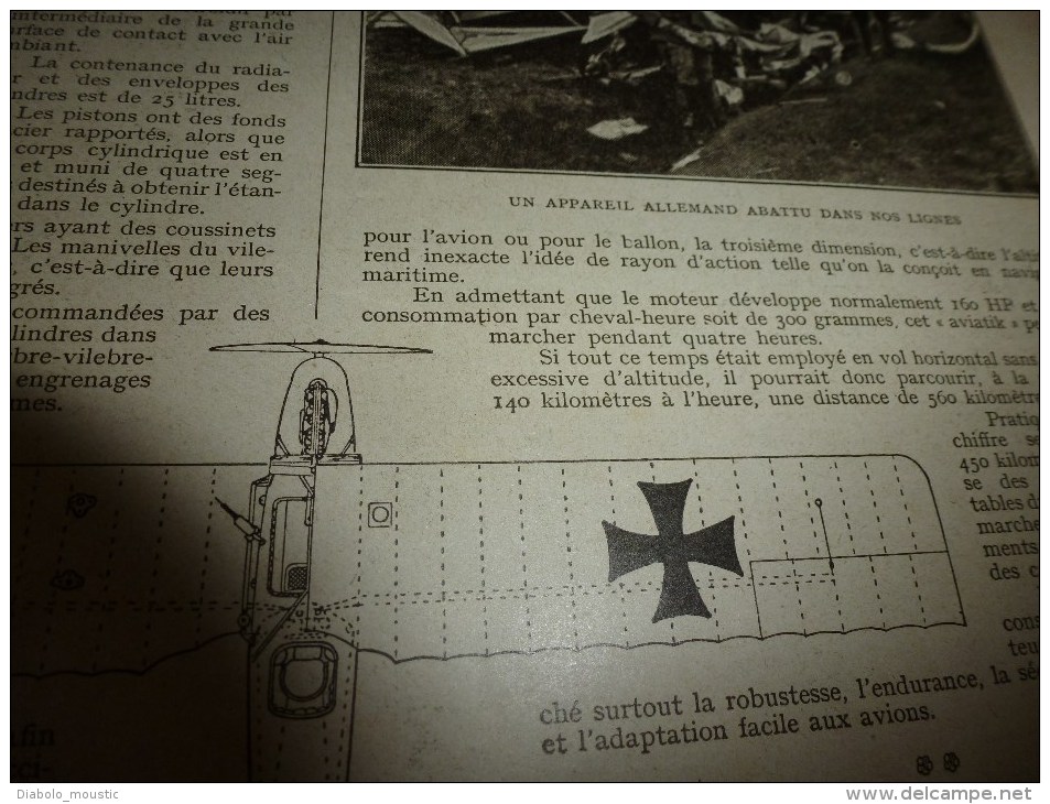 1916 LPDF: Théâtre sous les obus;Tout sur les nouveaux AVIATIKS;Vallona;Russes en ARMENIE;L' épée d'Alexandre de SERBIE