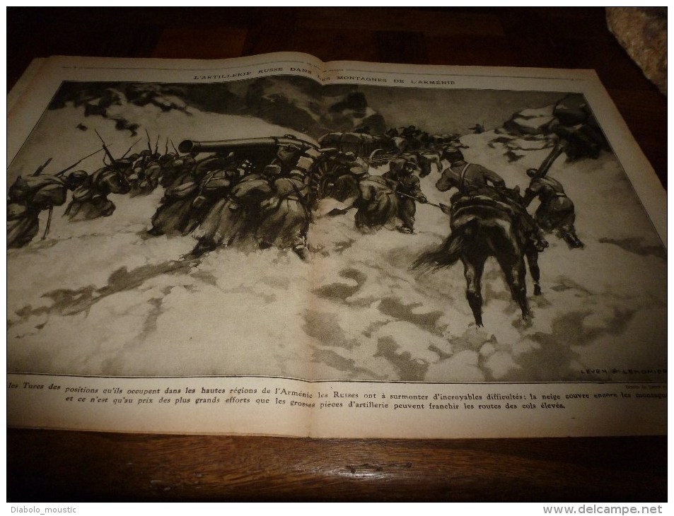 1916 LPDF: Théâtre sous les obus;Tout sur les nouveaux AVIATIKS;Vallona;Russes en ARMENIE;L' épée d'Alexandre de SERBIE