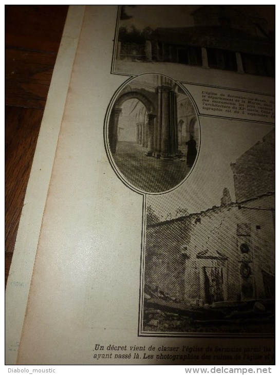 1916 LPDF: Théâtre sous les obus;Tout sur les nouveaux AVIATIKS;Vallona;Russes en ARMENIE;L' épée d'Alexandre de SERBIE