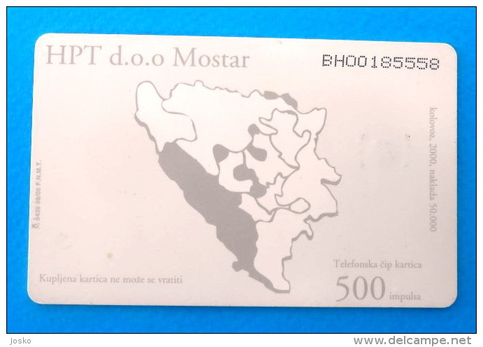 HERCEG-BOSNA ... Mostar - Croatian Part In Bosnia And Herzegovina * MONASTERY IN ŠIROKI BRIJEG * 500. Units * RRRRRRR - Bosnie