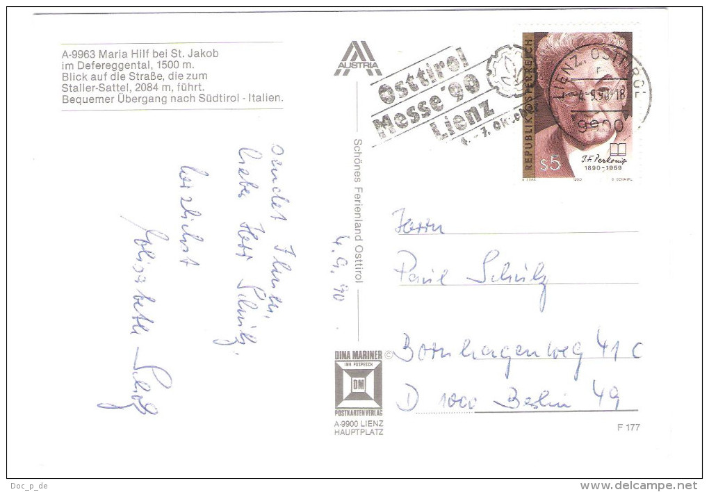 Österreich - A-9963 Maria Hilf Bei St. Jakob Im Defereggental - Nice Stamp - Defereggental
