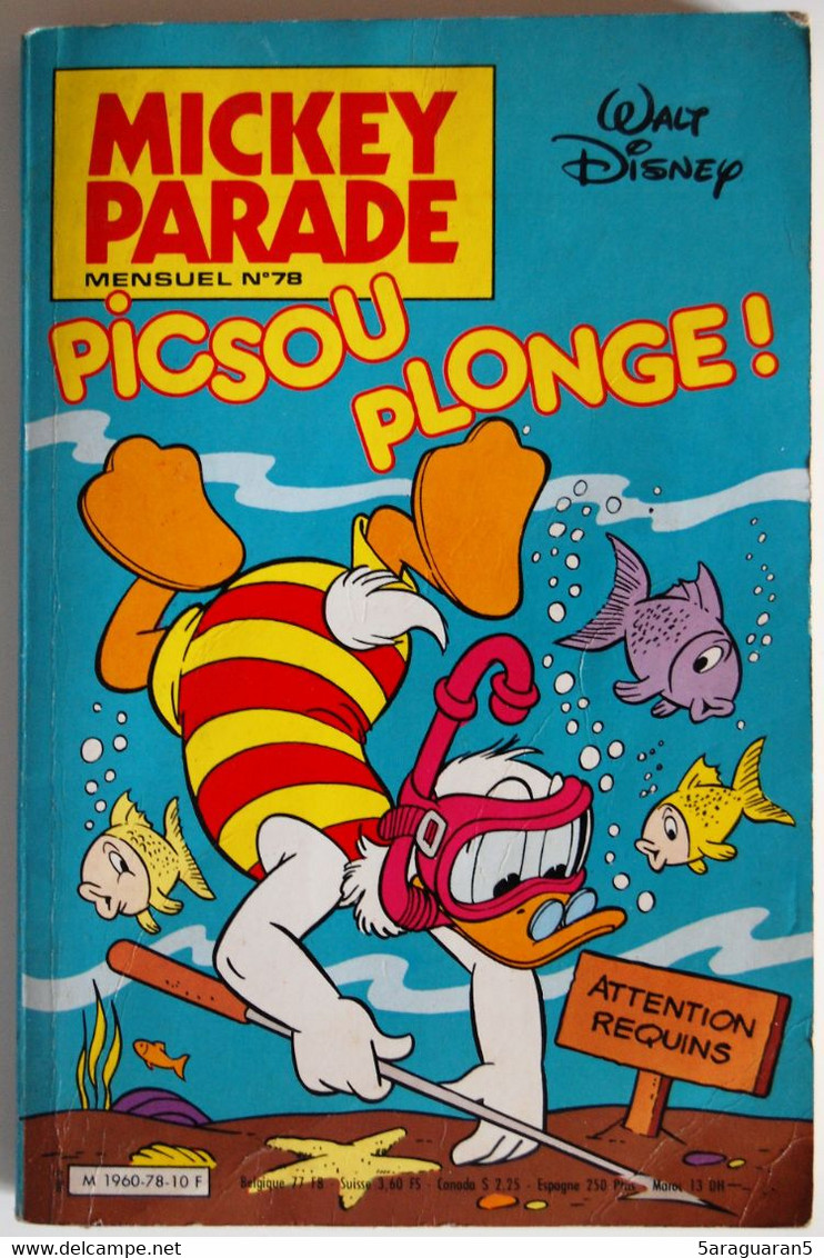 BD MICKEY PARADE - N° 78 - Picsou Plonge - Mickey Parade