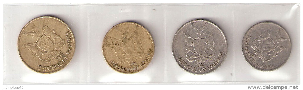 Pièce Namibie. Lot De 4 Pièces. 10c 1993, 50c 1993, 1$ 1996, 5 $ 1993 - Namibia