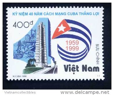 Vietnam Viet Nam MNH Perf Stamp 1998 : 40th Anniversary Of Cuban Revolution / Flag (Ms794) - Viêt-Nam