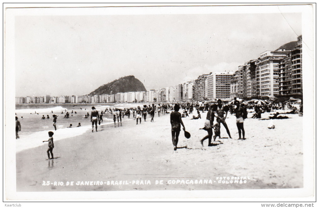Rio De Janeiro - Brasil - Praia De Copacabana (1958) - Copacabana