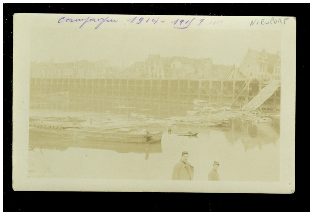 Nieuport - Bains  Nieuwpoort  : Carte Photo Guerre  Fotokaart Oorlog 1914 - 1918 - Nieuwpoort