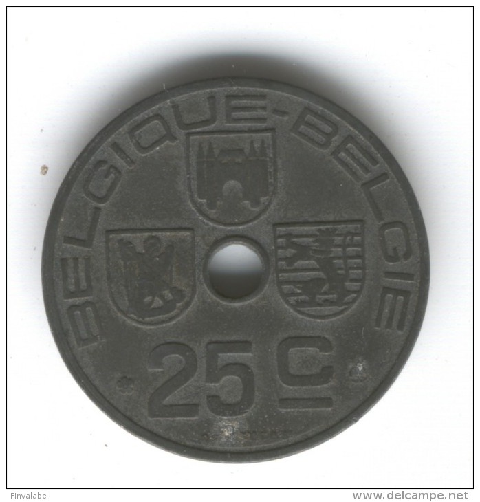 BELGIQUE BELGIE 25 CENT. Centimes 1946 - 10 Centimes & 25 Centimes