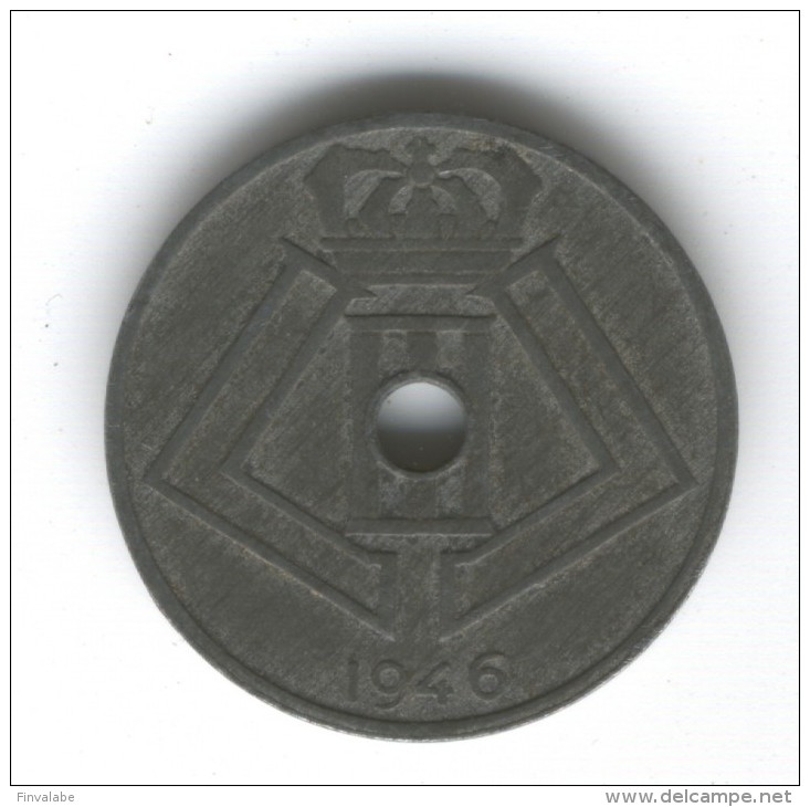 BELGIQUE BELGIE 25 CENT. Centimes 1946 - 10 Cents & 25 Cents