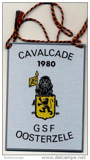 Oosterzele - Cavalcade 1980 - GSF Oosterzele - Plaquette In Metaal - Carnaval