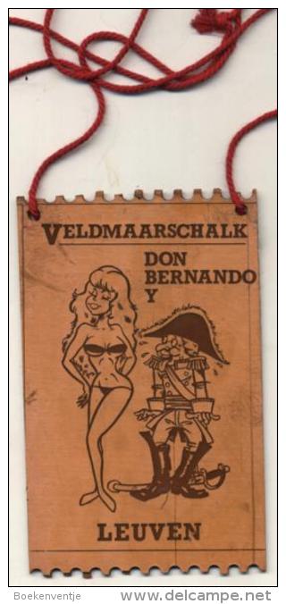 Leuven - Veldmaarschalk Don Bernando Y - Plaquette In Koperkleurig Metaal - Carnaval