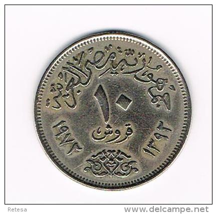 ¨¨ EGYPTE  10 PIASTERS   1972 - Aegypten