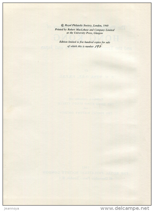 WEBB F. W. - HONG KONG & THE TREATY PORTS OF CHINA & JAPAN , RELIÉ 400 PAGES DE 1961 AVEC VALUATION GUIDE - LUXE & RARE - Bibliografieën
