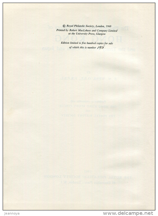 WEBB F. W. - HONG KONG & THE TREATY PORTS OF CHINA & JAPAN , RELIÉ 400 PAGES DE 1961 AVEC VALUATION GUIDE - LUXE & RARE - Bibliographies