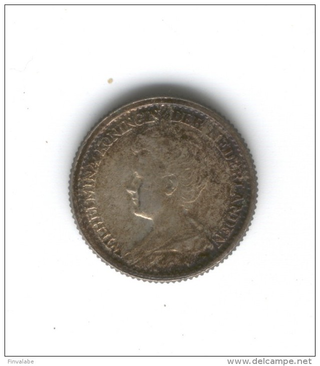 WILHELMINA KONINGIN DER NEDERLANDEN  25 CENTS  1918 Pays Bas - 25 Cent