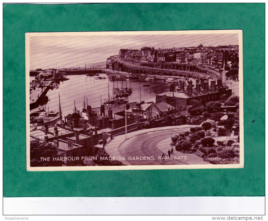 Ramsgate The Harbour From Madeira Gardens - Ramsgate