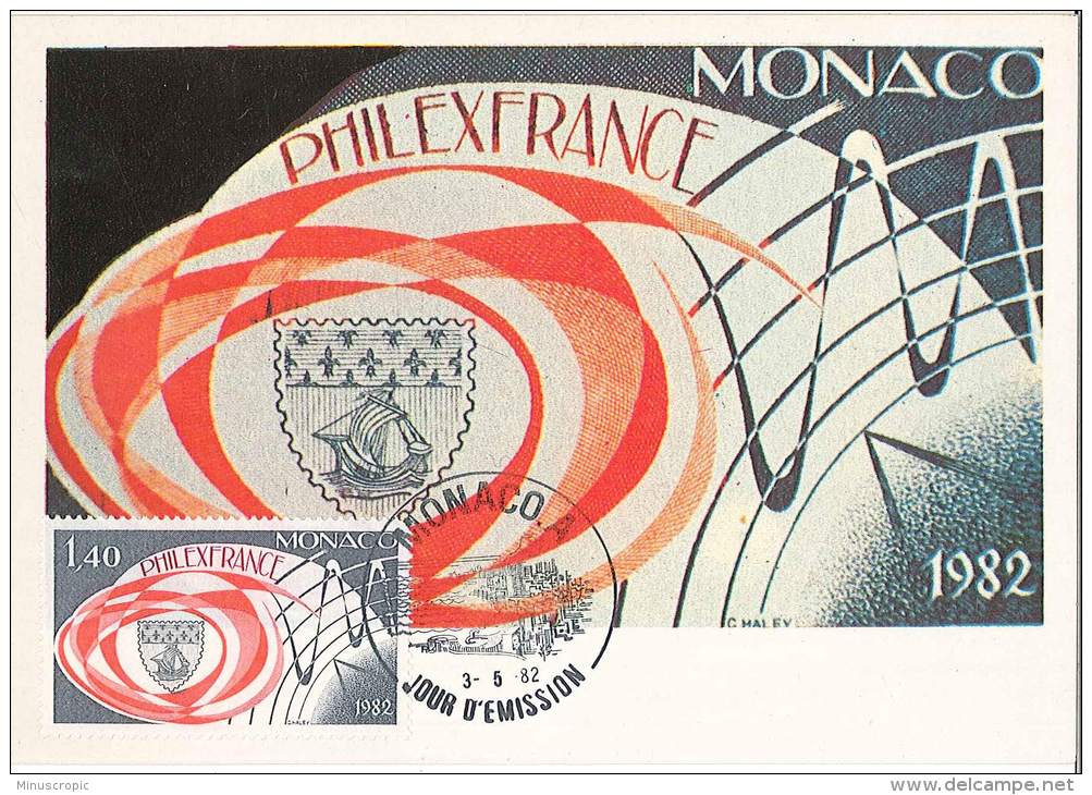 CM Monaco - Philex - 1982 - Cartes-Maximum (CM)