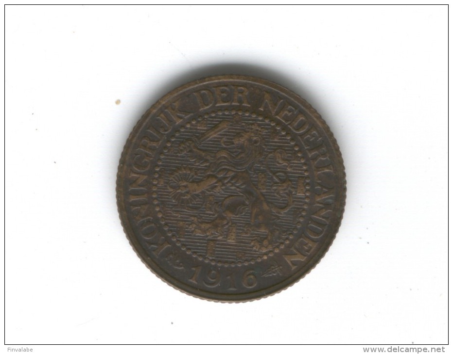 KONINGRIJK DER NEDERLANDEN Pays Bas 2 1/2 CENT 2,5 Cents 2,5 Centimes 1916 - 2.5 Cent