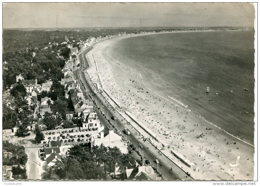 CPSM 44 LA BAULE LA PLAGE  BOULEVARD HENNECART VERS LA POINTE DE PORNICHET 1956  Grand Format 15 X 10,5 - La Baule-Escoublac