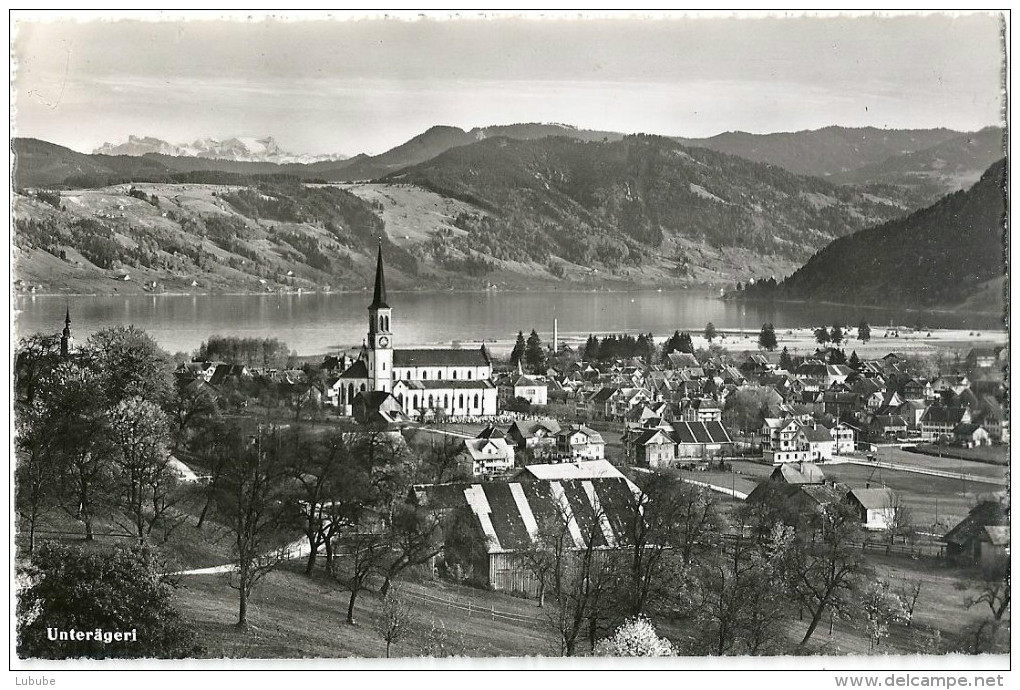 Unterägeri - Dorf Gegen Aegerisee            1953 - Unterägeri