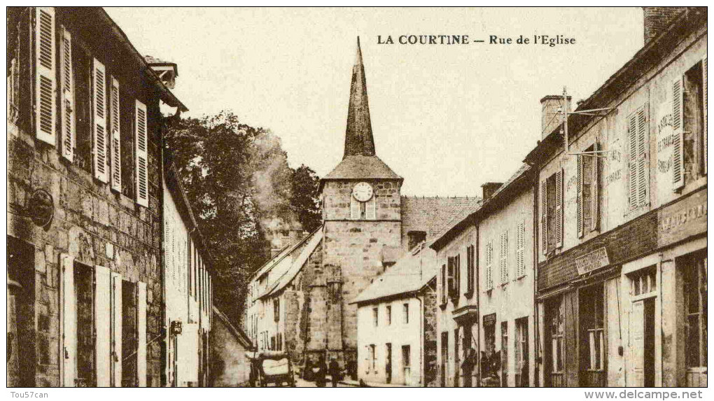 LA COURTINE - CREUSE  (23) - PEU COURANTE CPA. - La Courtine