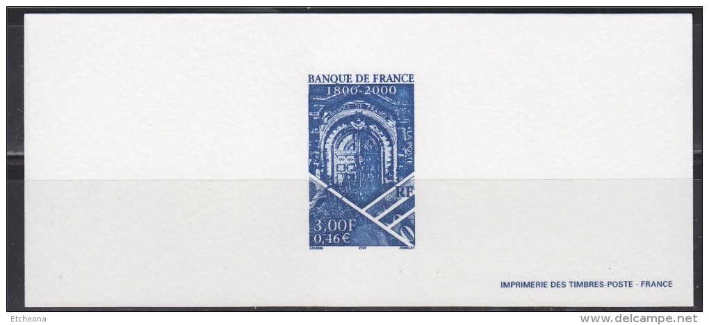 = Gravure Du Timbre Bicentenaire De La Banque De France N°3299 - Documents De La Poste