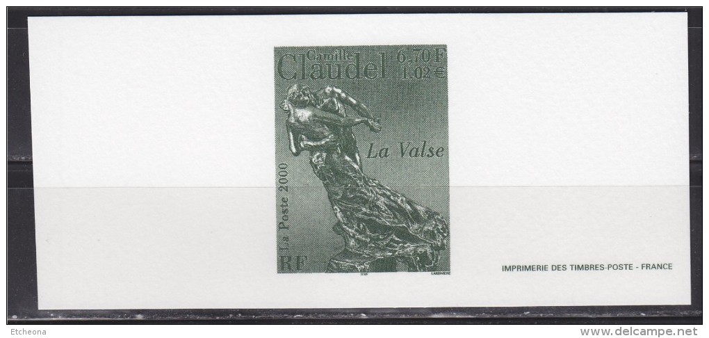 = Gravure Du Timbre Camille Claudel Sculpture La Valse N°3309 - Documentos Del Correo