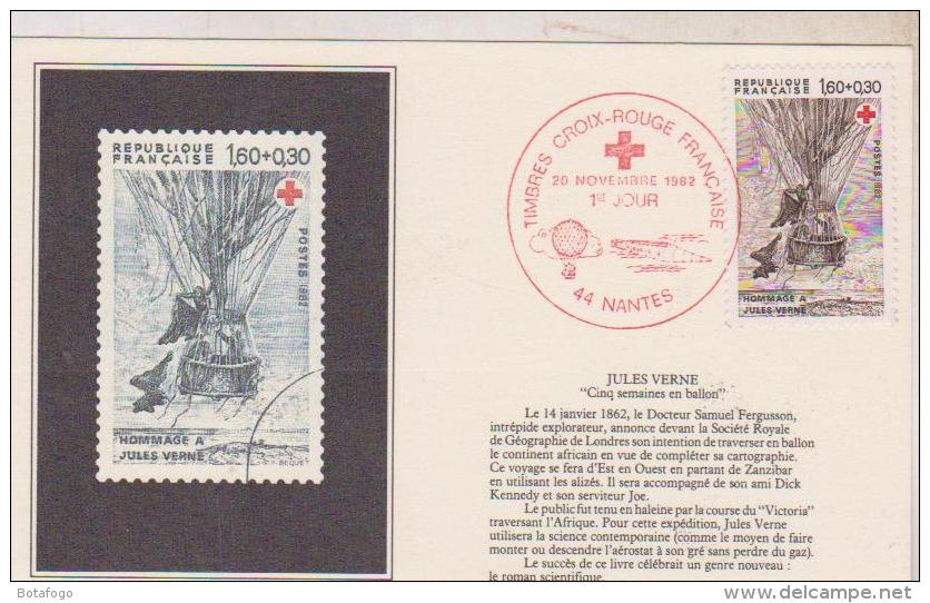 PREMIER JOUR  1982 TIMBRES CROIX ROUGE - Andere & Zonder Classificatie