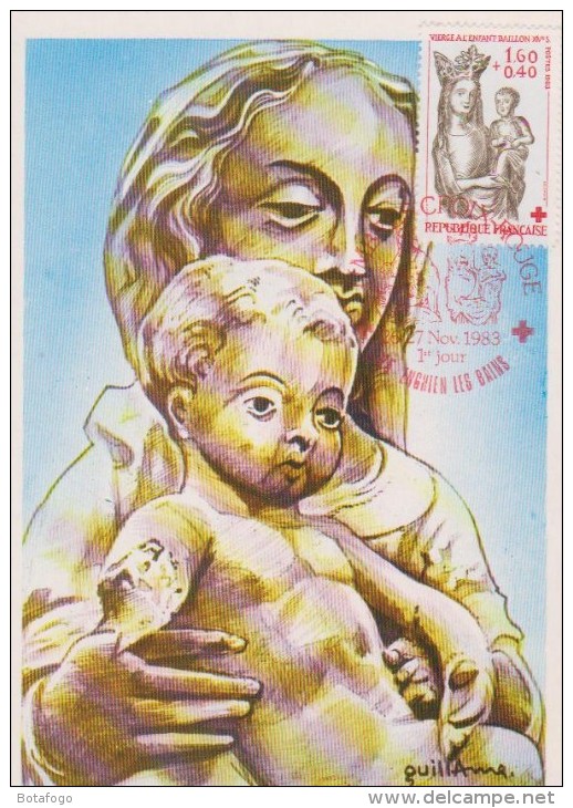 1er JOUR  1983 VIERGE A L ENFANT - Andere & Zonder Classificatie