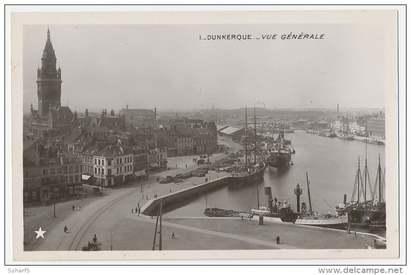 Dunkerque Photo Vue Générale Port Bateaux  Env. 1912 ? - Dunkerque