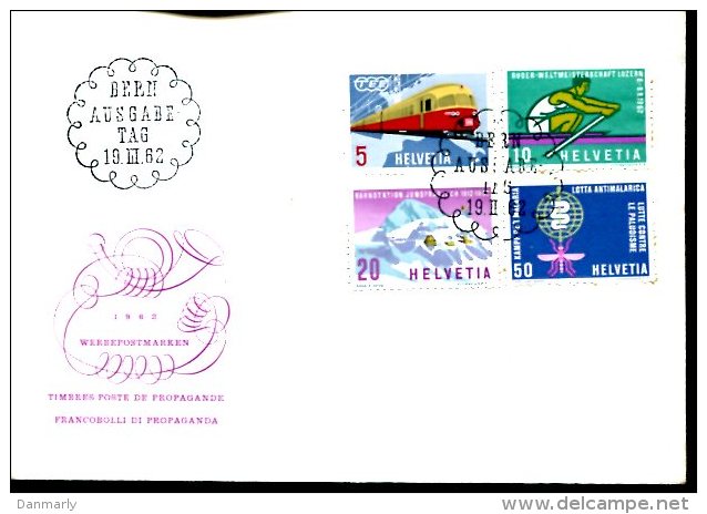 FDC 19/3/62 : Y&T N° 689 à 692 "Propagande - FDC