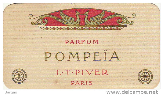 Carte Parfumée Piver Pompeia Martin Hautecour Place D´armes Namur - Antiguas (hasta 1960)