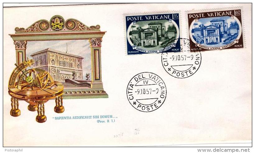 Fdc FIMES Vaticano 1957  ACCADEMIA PONTIFICIA No Viaggiata - FDC