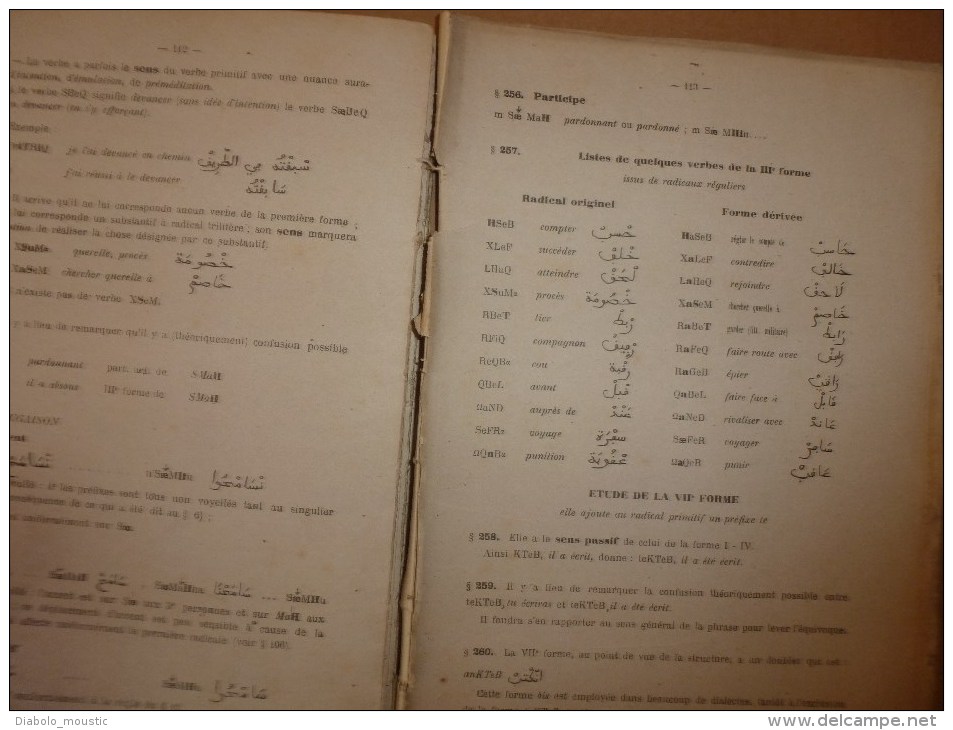 1925-1926 COURS D'ARABE Nord-Africain Destiné Aux Officiers Pour Leur Permettre De Pénétrer Les Secrets De La Langue - Documents