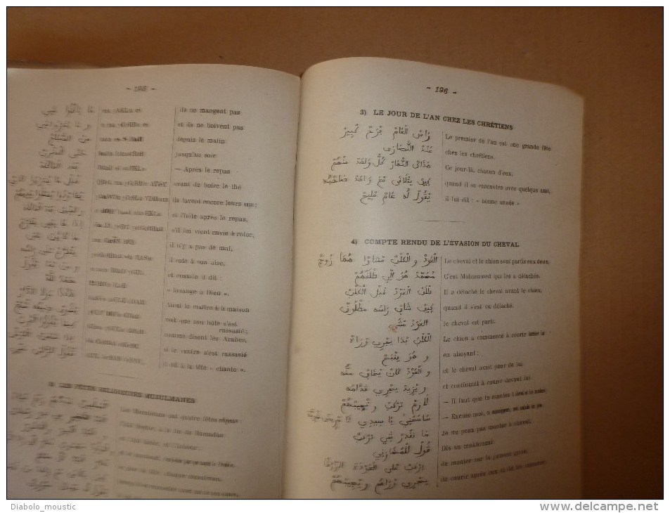 1925-1926 COURS d'ARABE Nord-Africain destiné aux officiers pour leur permettre de pénétrer les secrets de la langue