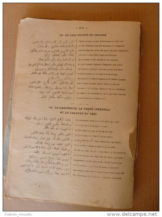 1925-1926 COURS d'ARABE Nord-Africain destiné aux officiers pour leur permettre de pénétrer les secrets de la langue