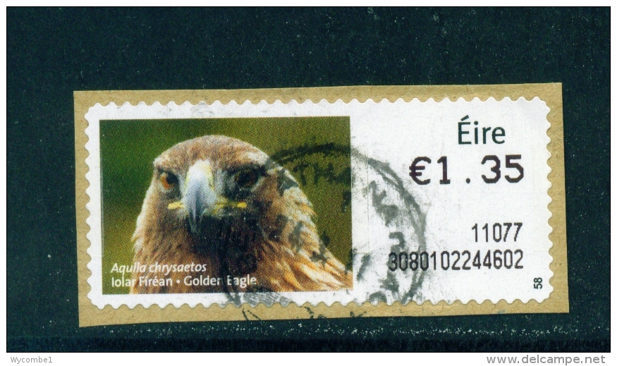 IRELAND  -  2010  Post And Go/ATM Label  Golden Eagle  Used On Piece  As Scan - Vignettes D'affranchissement (Frama)