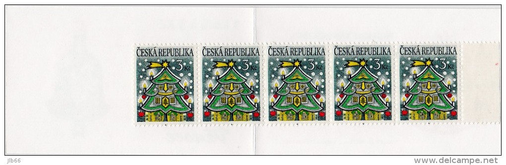 Carnet De 5 Timbres YT C 94 Noel 1995 Sapin Bougie Etoile / Booklet Michel MH 0-33 Christmas Tree - Unused Stamps