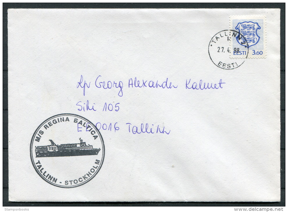 Estonia Sweden Tallinn - Stockholm M/S REGINA BALTICA Ship Paquebot Navire Cover - Estonia