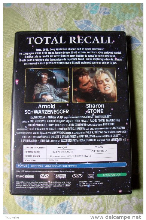 Dvd Zone 2 Total Recall Paul Verhoeven 1990 Vostfr + Vfr - Sciences-Fictions Et Fantaisie