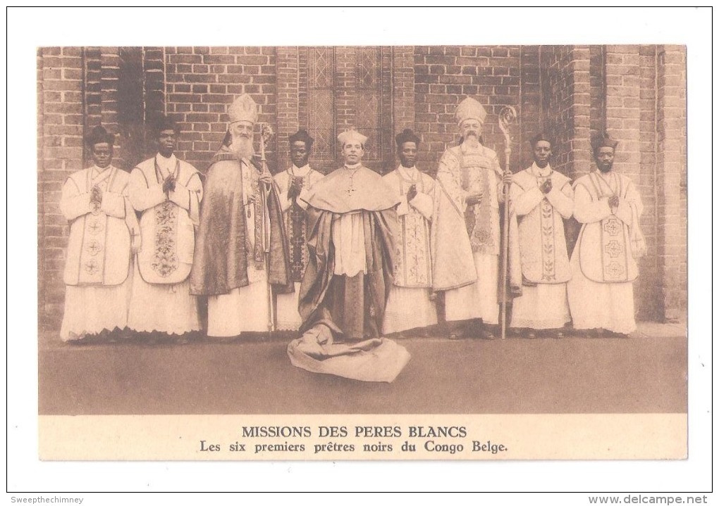 CONGO Missions Des Pères Blancs Les 6 Premiers Prêtres Noirs 5ème Ordination Baudouinville Monseigneur Dellepiane ETHNIC - Belgisch-Kongo