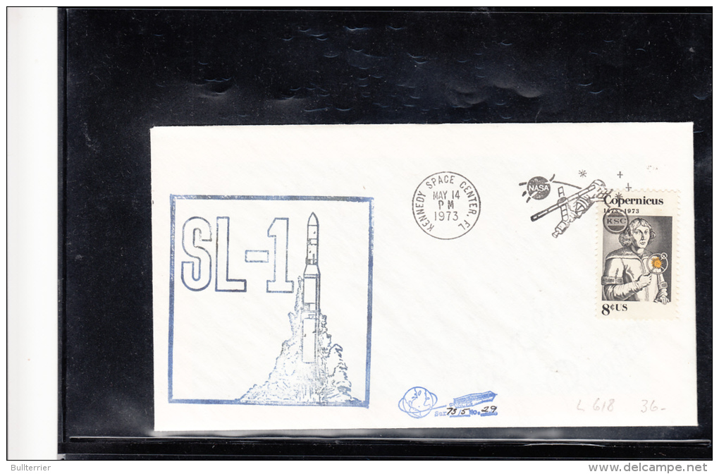 SPACE -   USA -  1973- SL-N 1  COVER WITH  KENNEDY SPACE CENTRE   POSTMARK - United States