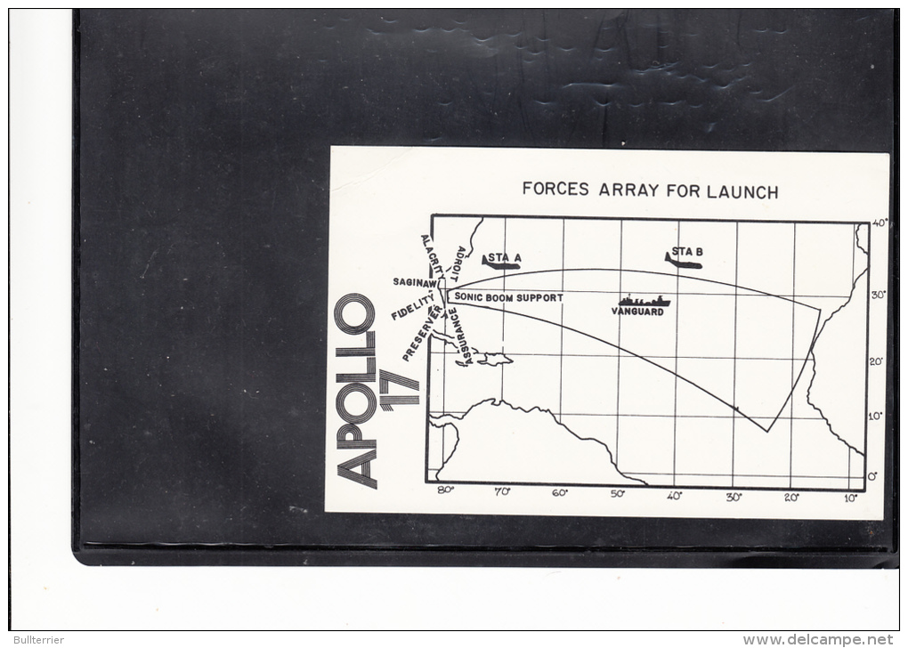 SPACE -   USA -  1972-  APOLLO 17  FORCES ARRAY CARD - Etats-Unis